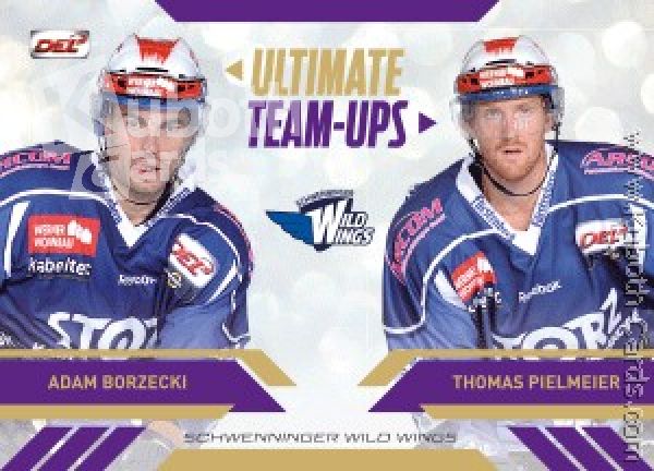 DEL 2013-14 CityPress Ultimate Team-Ups - No UT12 - Adam Borzecki / Thomas Pielmeier