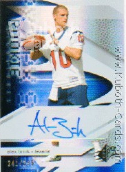 NFL 2008 SPx - No 187 - Alex Brink