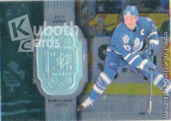 NHL 1998-99 SPx Finite - No 82 - Mats Sundin