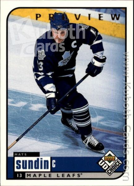 NHL 1998-99 UD Choice Preview - No 103 - Mats Sundin