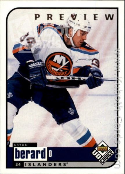 NHL 1998-99 UD Choice Preview - No 123 - Bryan Berard