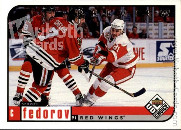 NHL 1998-99 UD Choice Preview - No 75 - Sergei Fedorov