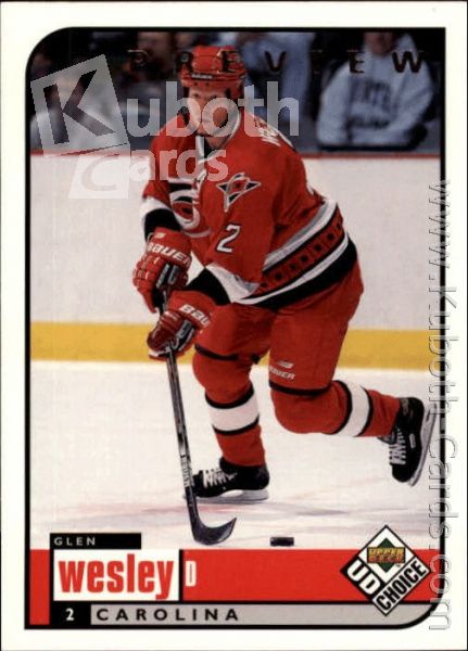 NHL 1998-99 UD Choice Preview - No 41 - Glen Wesley