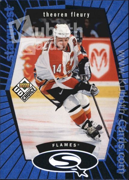 NHL 1998-99 UD Choice StarQuest Blue - No SQ13 - Theoren Fleury