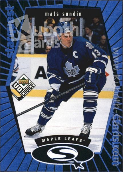 NHL 1998-99 UD Choice StarQuest Blue - No SQ19 - Mats Sundin