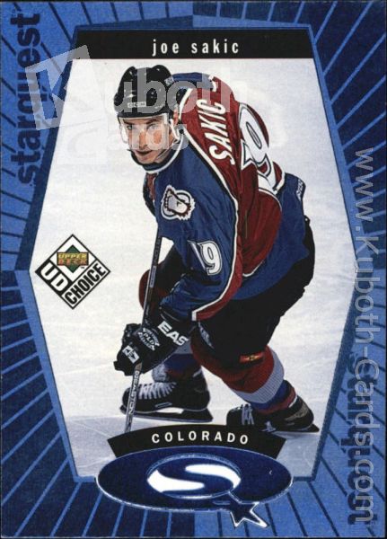 NHL 1998-99 UD Choice StarQuest Blue - No SQ11 - Joe Sakic