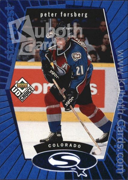 NHL 1998-99 UD Choice StarQuest Blue - No SQ20 - Peter Forsberg