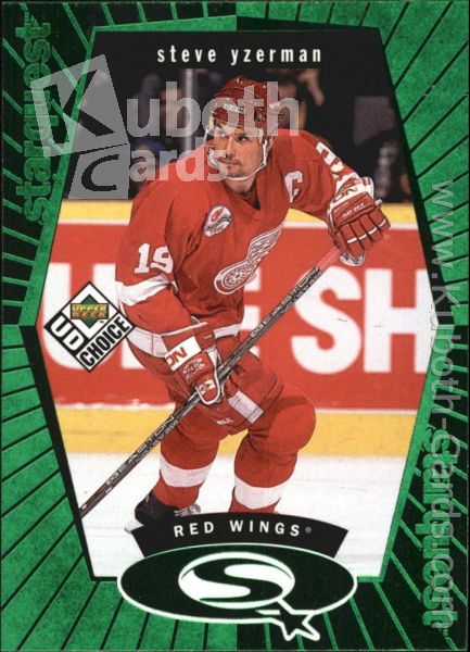 NHL 1998-99 UD Choice StarQuest Green - No SQ18 - Steve Yzerman