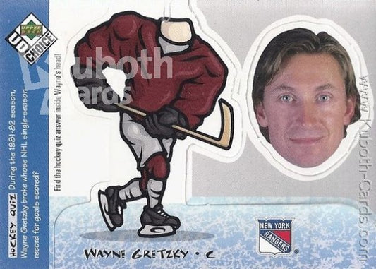 NHL 1998-99 UD Choice Mini Bobbing Head - No BH1 - Wayne Gretzky