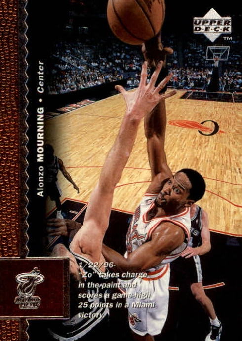 NBA 1996 / 97 Upper Deck - No 66 - Alonzo Mourning