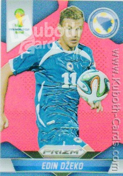 Fussball 2014 Panini Prizm Red Prizms - No 26 - Edin Dzeko