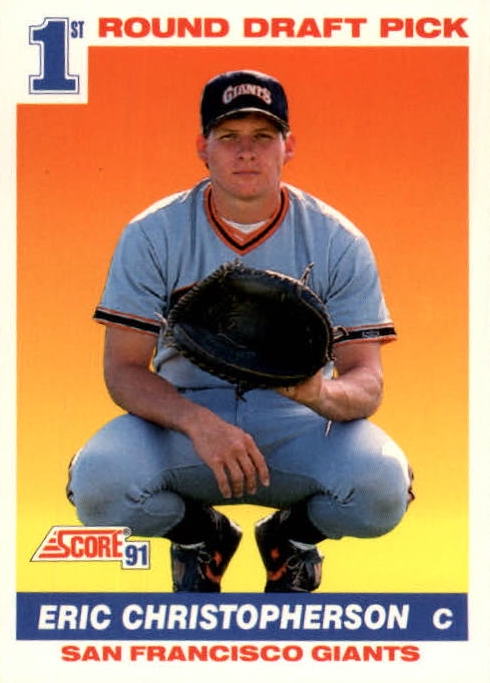 MLB 1991 Score - No 672 - Eric Christopherson