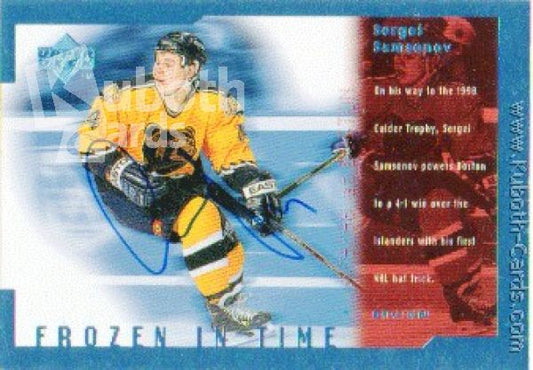 NHL 1998-99 Upper Deck Frozen in Time - No FT FT3 - Sergei Samsonov