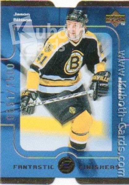 NHL 1998-99 Upper Deck Fantastic Finishers Quantum 1 - No FF26 - Jason Allison