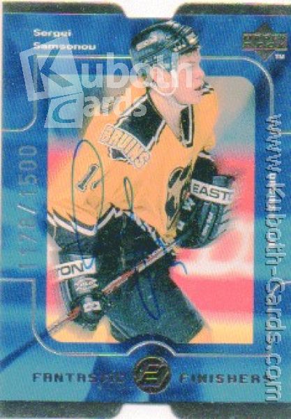 NHL 1998-99 Upper Deck Fantastic Finishers Quantum 1 - No FF3 - Sergei Samsonov
