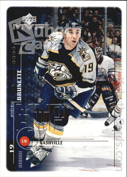 NHL 1998-99 Upper Deck MVP - No 113 - Adnrew Brunette