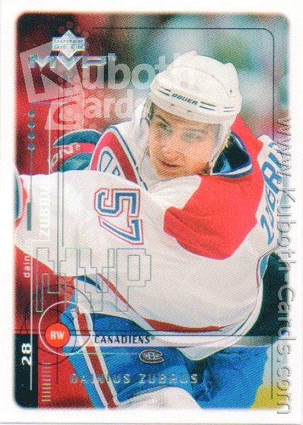 NHL 1998-99 Upper Deck MVP Silver Script - No 102 - Dainius Zubrus