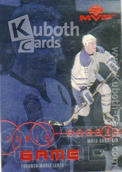 NHL 1998-99 Upper Deck MVP Power Game - No PG08 - Mats Sundin