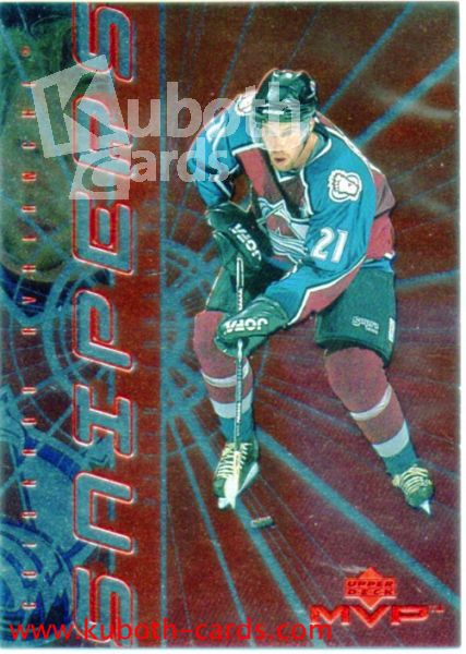 NHL 1998-99 Upper Deck MVP Snipers - No S05 - Peter Forsberg