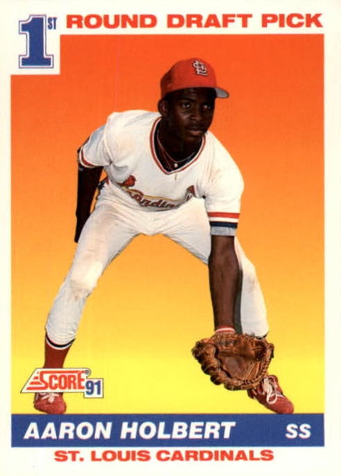 MLB 1991 Score - No 676 - Aaron Holbert