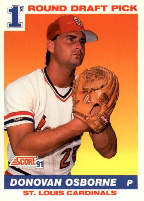 MLB 1991 Score - No 677 - Donovan Osborne