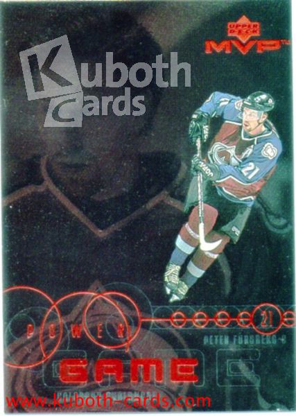 NHL 1998-99 Upper Deck MVP Power Game - No PG09 - Peter Forsberg