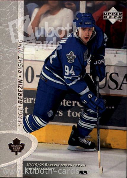 NHL 1996 / 97 Upper Deck - No 346 - Sergei Berezin