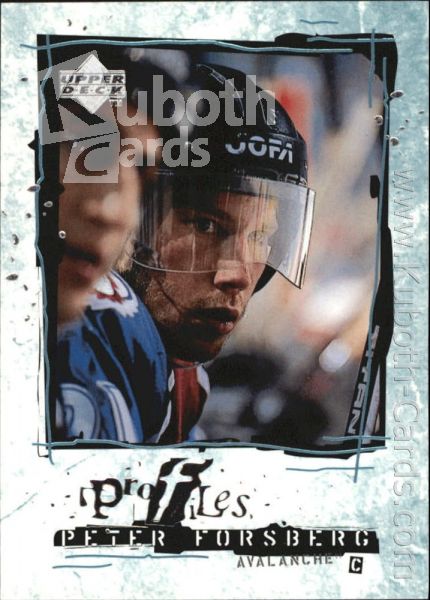 NHL 1998-99 Upper Deck Profiles - No P11 - Peter Forsberg