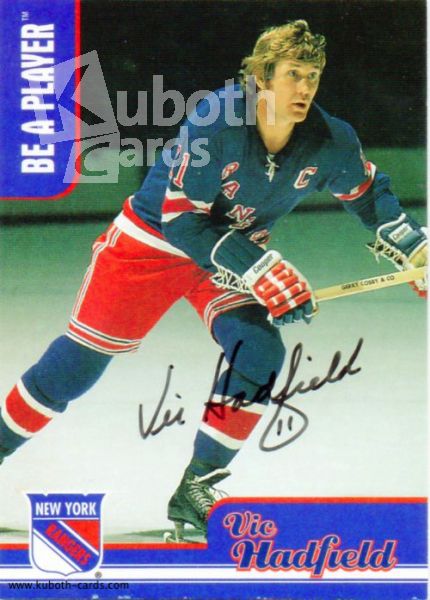 NHL 1999-00 BAP Memorabilia AS American Hobby Autographs - No AH-7 - Vic Hadfield