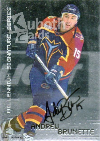 NHL 1999-00 BAP Millennium Autographs - No 15 - Andrew Brunette