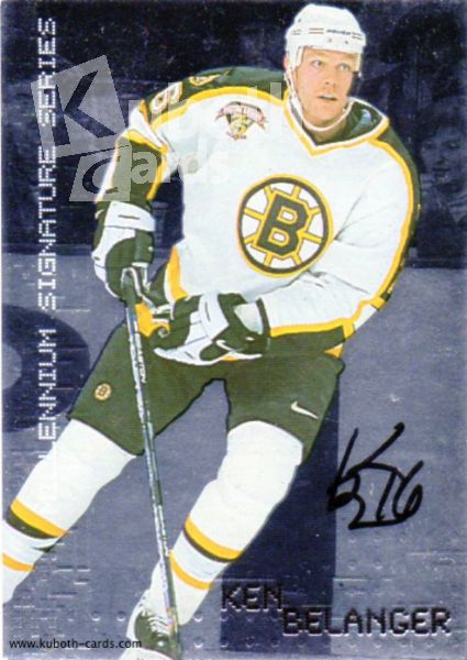NHL 1999-00 BAP Millennium Autographs - No 21 - Ken Belanger