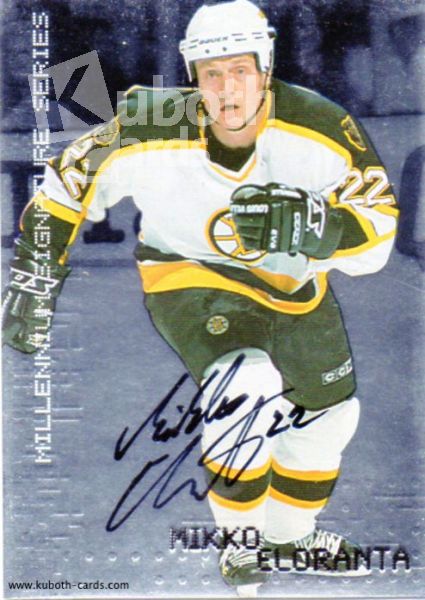 NHL 1999-00 BAP Millennium Autographs - No 27 - Mikko Eloranta