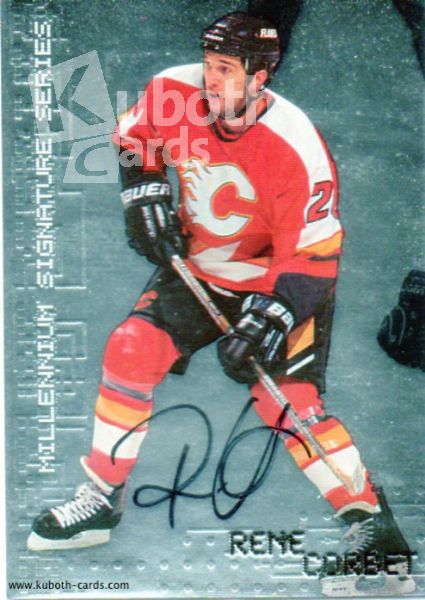 NHL 1999-00 BAP Millennium Autographs - No 42 - Rene Corbet