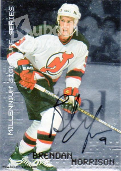 NHL 1999-00 BAP Millennium Autographs - No 149 - Brendan Morrison