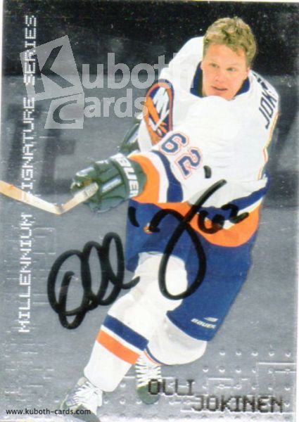 NHL 1999-00 BAP Millennium Autographs - No 152 - Olli Jokinen