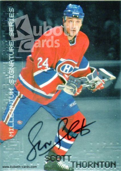 NHL 1999-00 BAP Millennium Autographs - No 135 - Scott Thornton