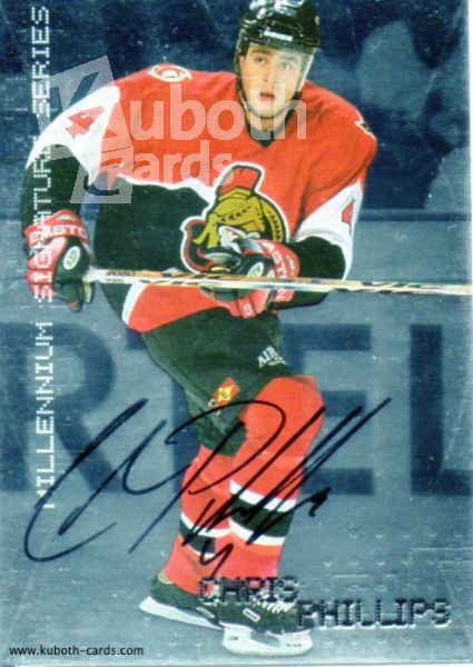 NHL 1999-00 BAP Millennium Autographs - No 169 - Chris Phillips