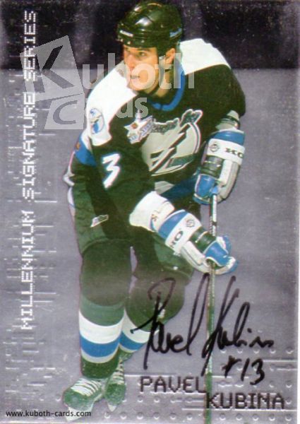 NHL 1999-00 BAP Millennium Autographs - No 221 - Pavel Kubina