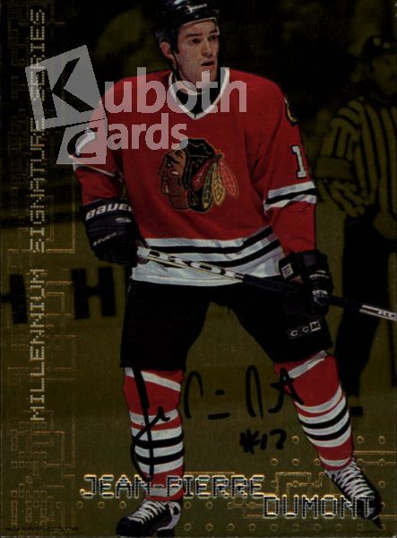 NHL 1999-00 BAP Millennium Autographs Gold - No 57 - Jean-Pierre Dumont