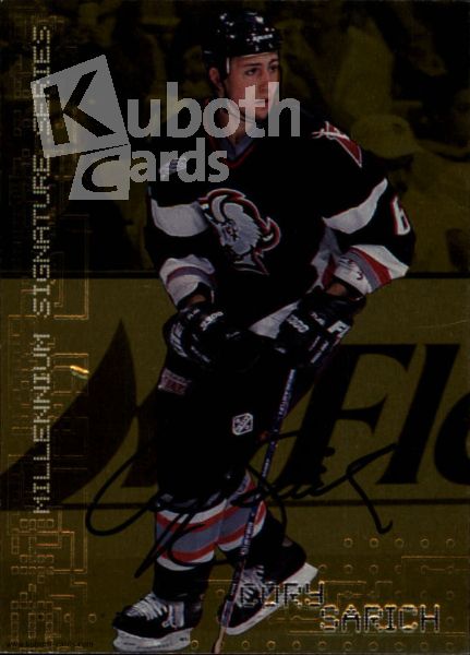 NHL 1999-00 BAP Millennium Autographs Gold - No. 37 - Corey Sarich