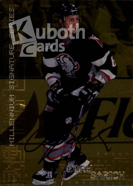 NHL 1999-00 BAP Millennium Autographs Gold - No 37 - Corey Sarich