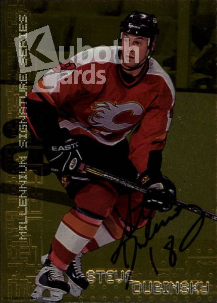 NHL 1999-00 BAP Millennium Autographs Gold - No 45 - Steve Dubinsky