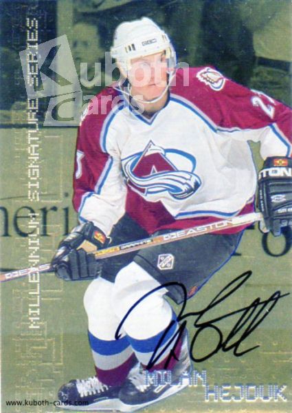 NHL 1999-00 BAP Millennium Autographs Gold - No 70 - Milan Hejduk