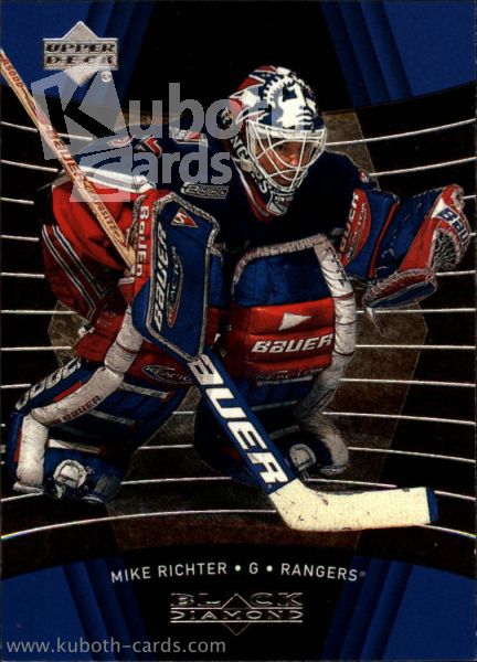 NHL 1999-00 Black Diamond - No 58 - Mike Richter