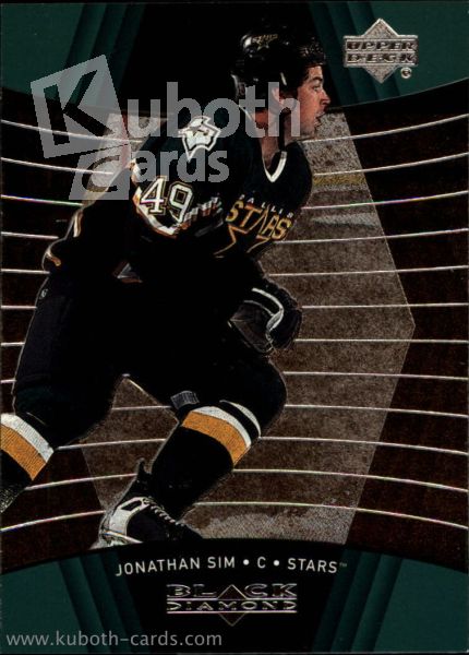 NHL 1999-00 Black Diamond - No 32 - Jonathan Sim