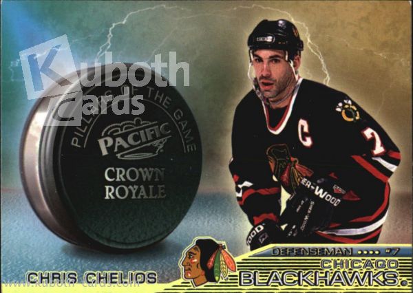 NHL 1998-99 Crown Royale Pillars of the Game - No 5 - Chris Chelios