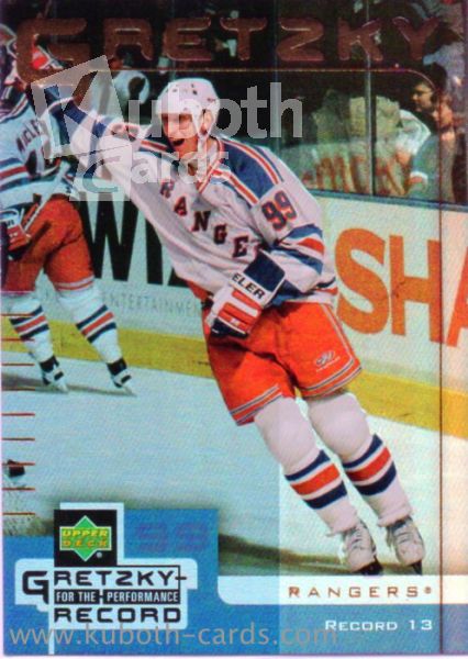 NHL 1999-00 McDonald's Upper Deck Gretzky Performance - No 13 - Wayne Gretzky