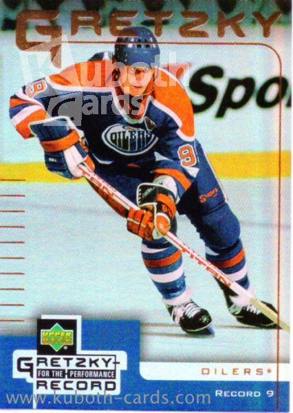 NHL 1999-00 McDonald's Upper Deck Gretzky Performance - No 9 - Wayne Gretzky