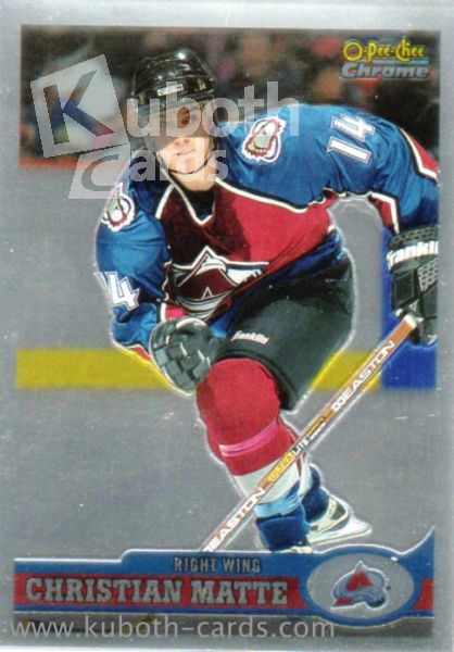 NHL 1999-00 O-Pee-Chee Chrome - No 233 - Christian Matte