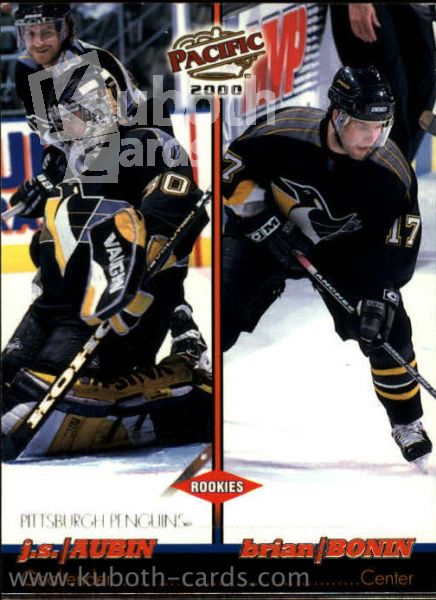 NHL 1999-00 Pacific - No 350 - Aubin / Bonin